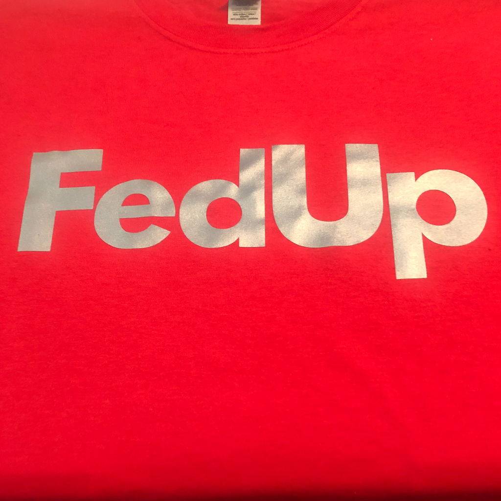 Red reflective FedUp t shirt
