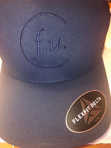 Navy blue fitted f.u. hat tone stitch. small/med and large / xl