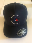 Navy Blue fitted f.u. hat Red White and Blue. small/medium and large/xl