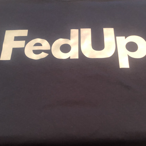 Navy Blue reflective FedUp t shirt